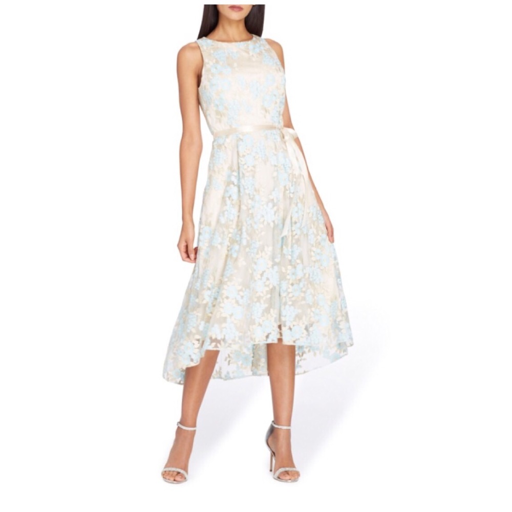 Blue floral dress
